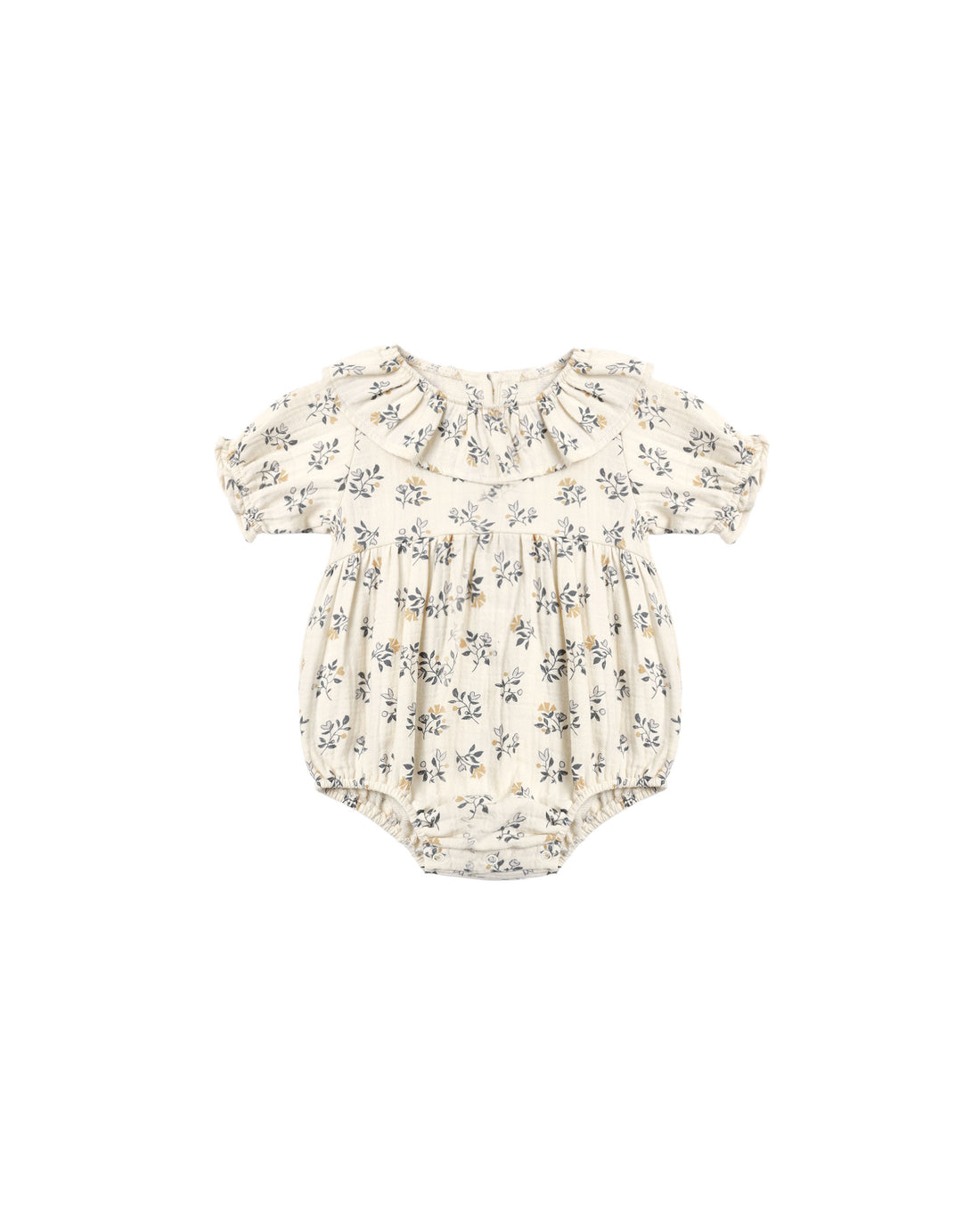 Quincy Mae Collared Romper - French Floral