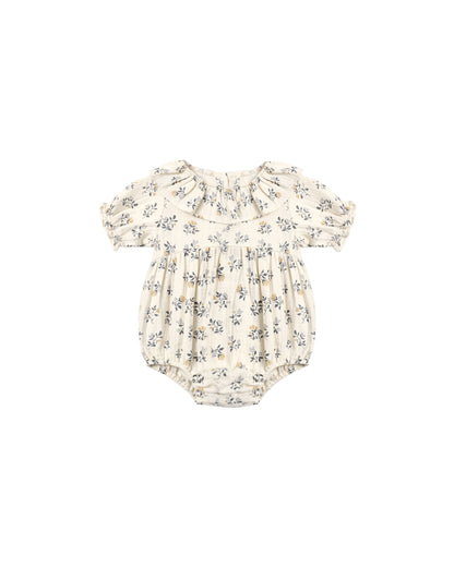 Quincy Mae Collared Romper - French Floral