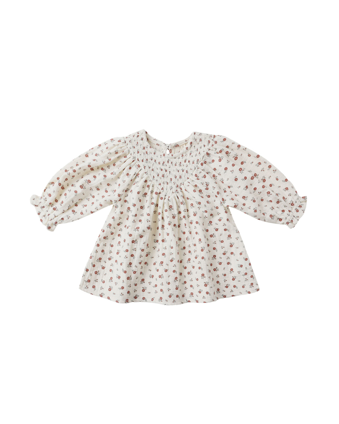 Quincy Mae V Smocked Dress - Winter Ditsy
