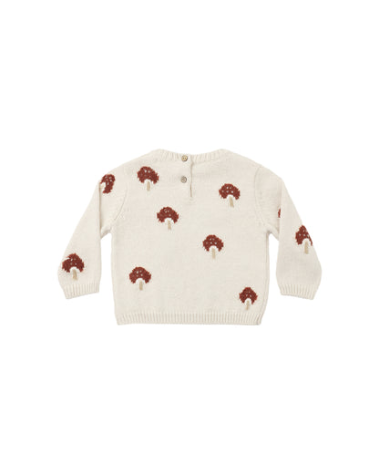 Quincy Mae Rex Sweater - Mushroom