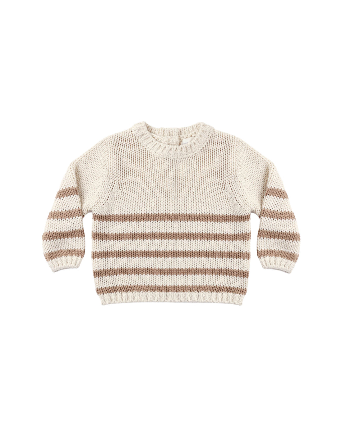 Quincy Mae Rex Sweater - Almond Stripe