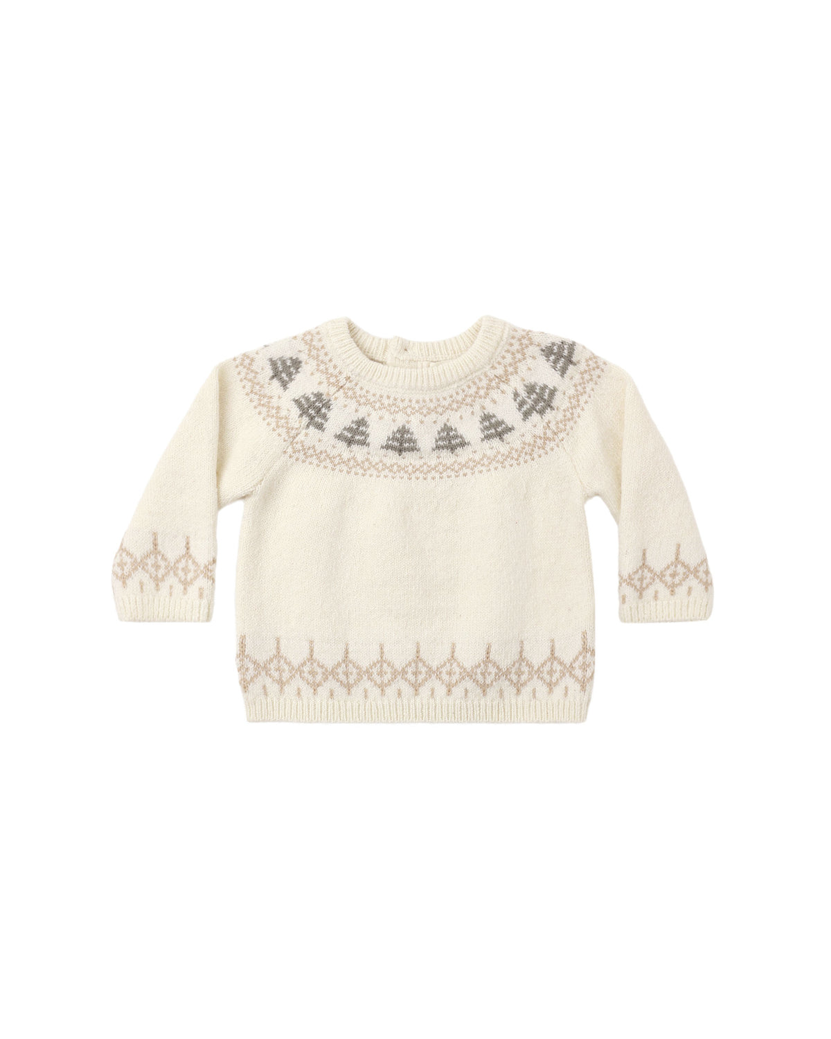 Quincy Mae Rex Sweater - Tree fair Isle
