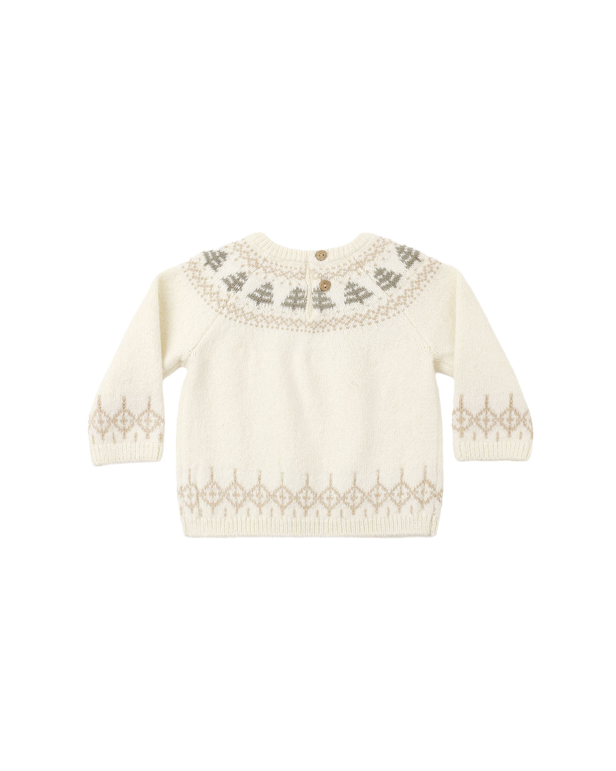 Quincy Mae Rex Sweater - Tree fair Isle