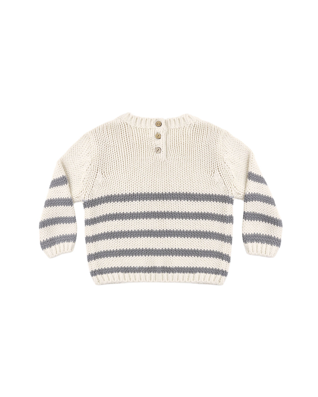 Quincy Mae Rex Sweater - Slate Stripe