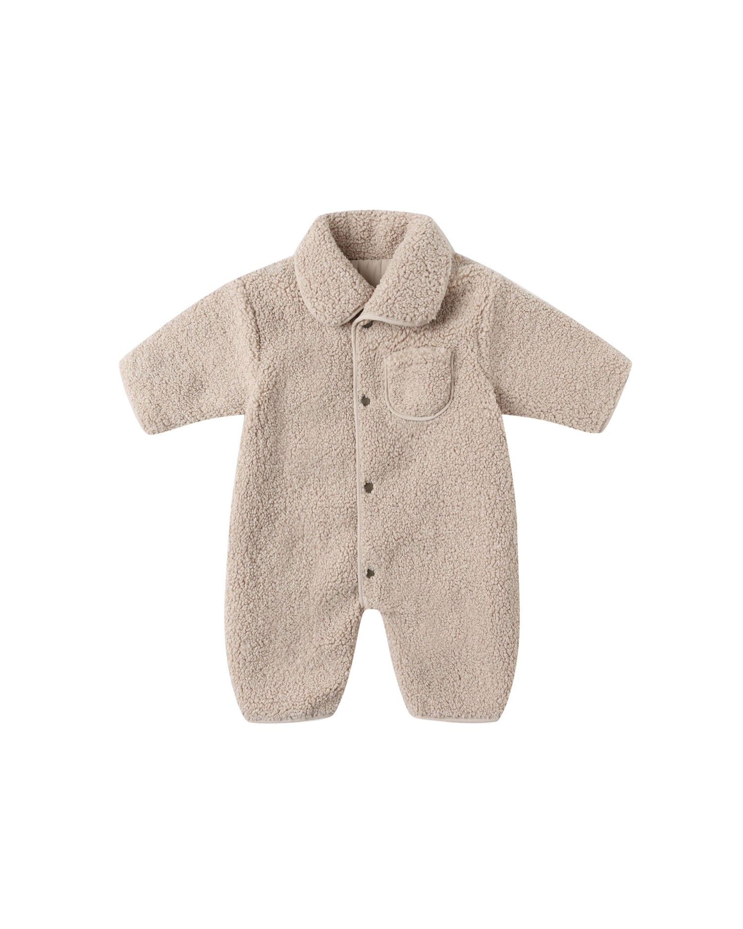 Quincy Mae Shearling Reversible Jumpsuit - Oat
