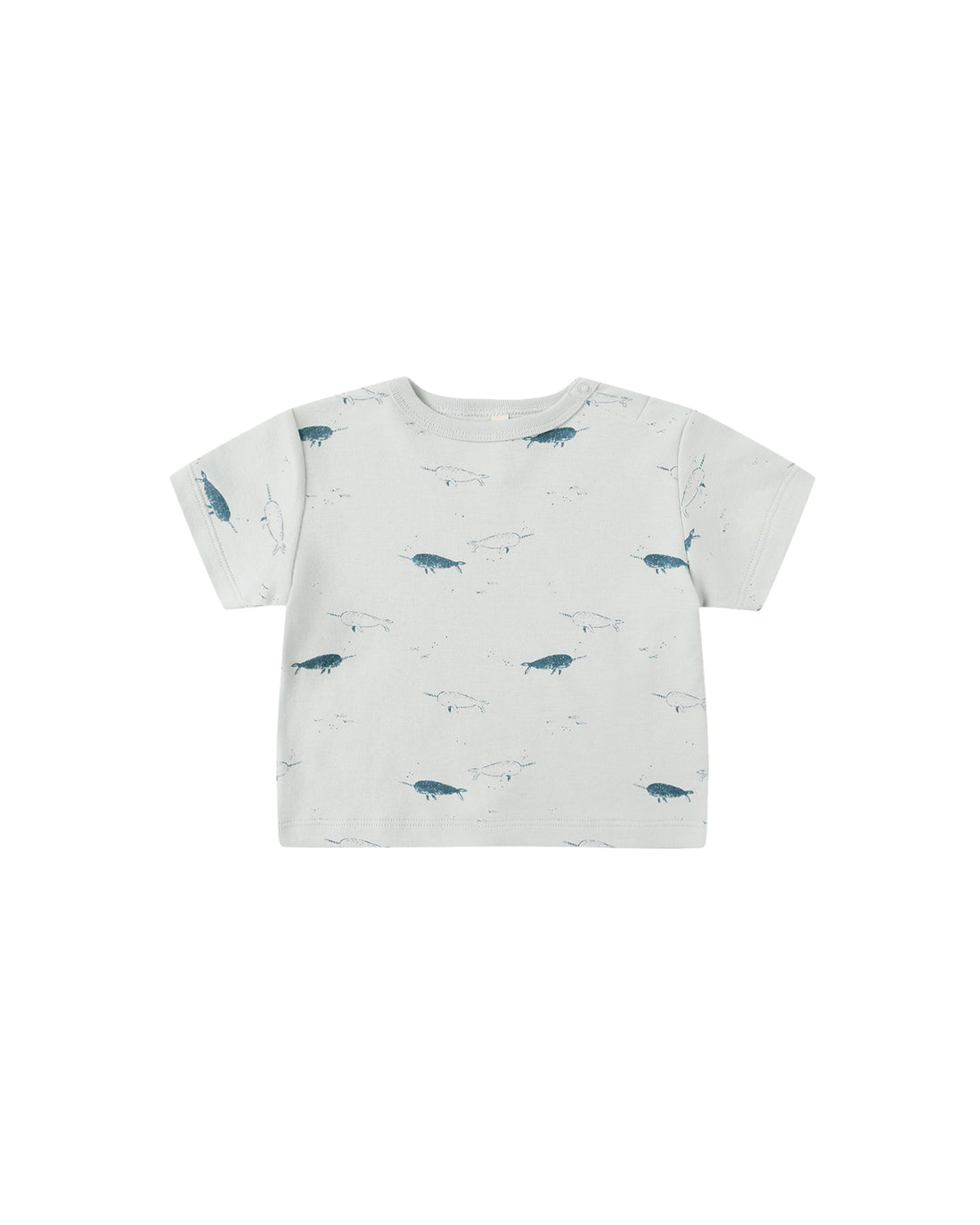 Quincy Mae Boxy Tee - Narwhals
