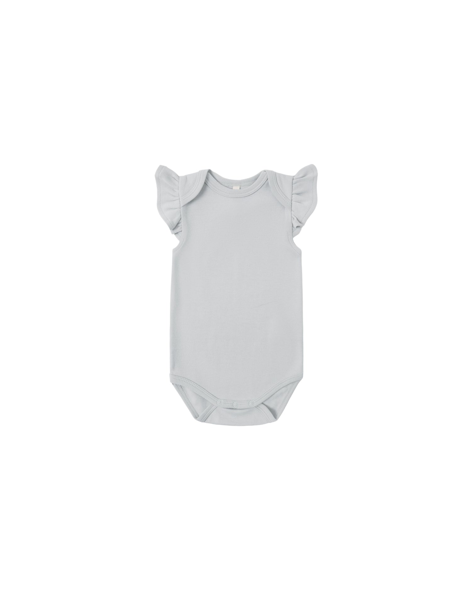 Quincy Mae Flutter Sleeve Bodysuit - Sky