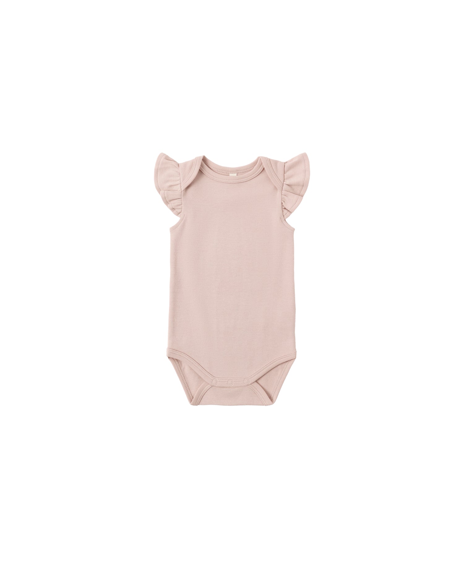 Quincy Mae Flutter Sleeve Bodysuit - Blush