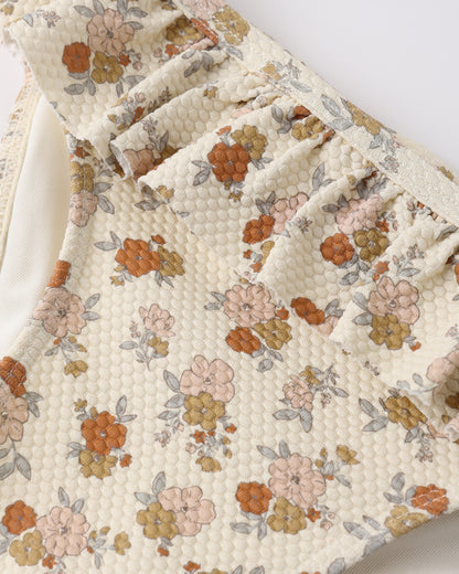 Quincy Mae Smocked Ruffle Bikini - Bloom