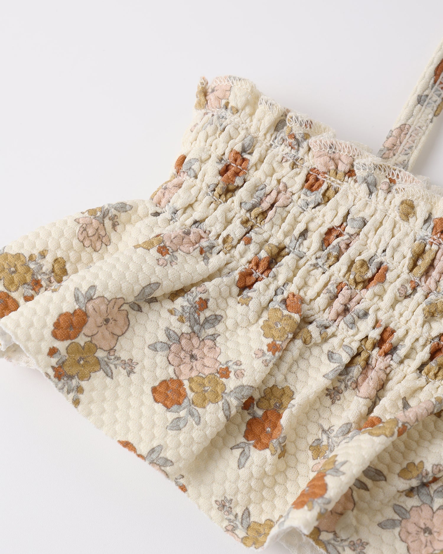 Quincy Mae Smocked Ruffle Bikini - Bloom