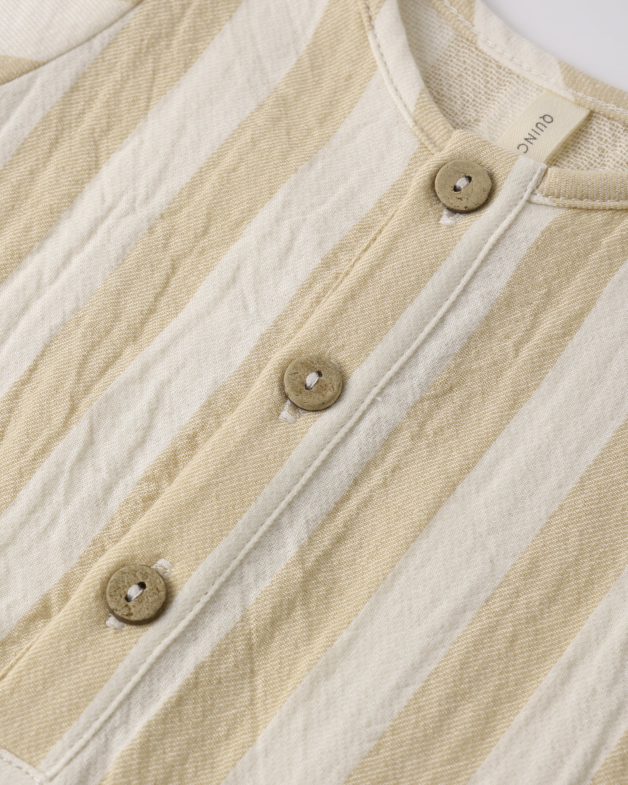 Quincy Mae Short Sleeve Woven Romper - Summer Stripe