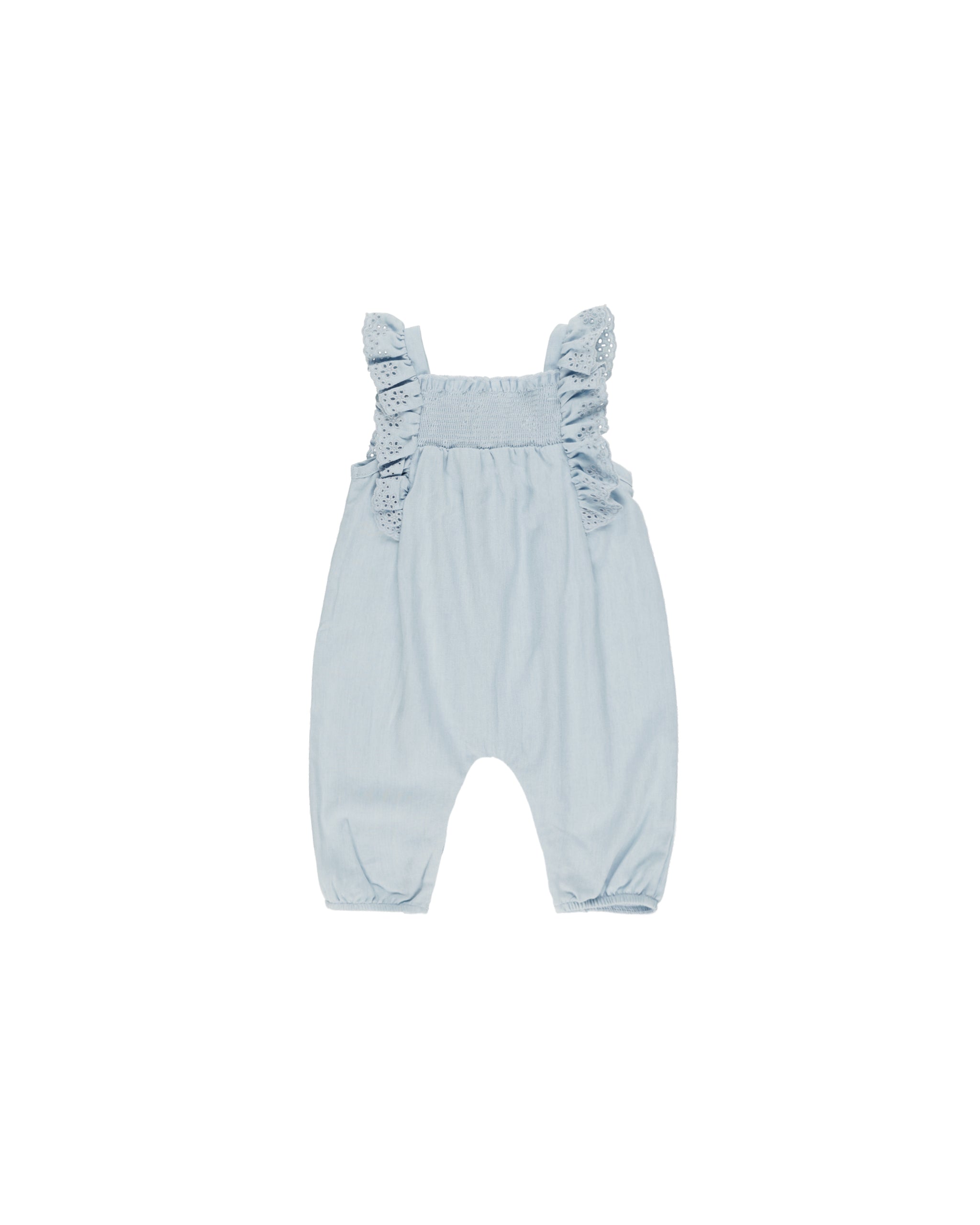 Quincy Mae Nova Romper - Chambray