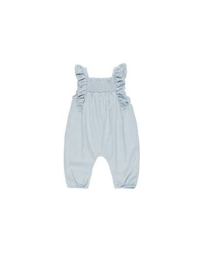 Quincy Mae Nova Romper - Chambray