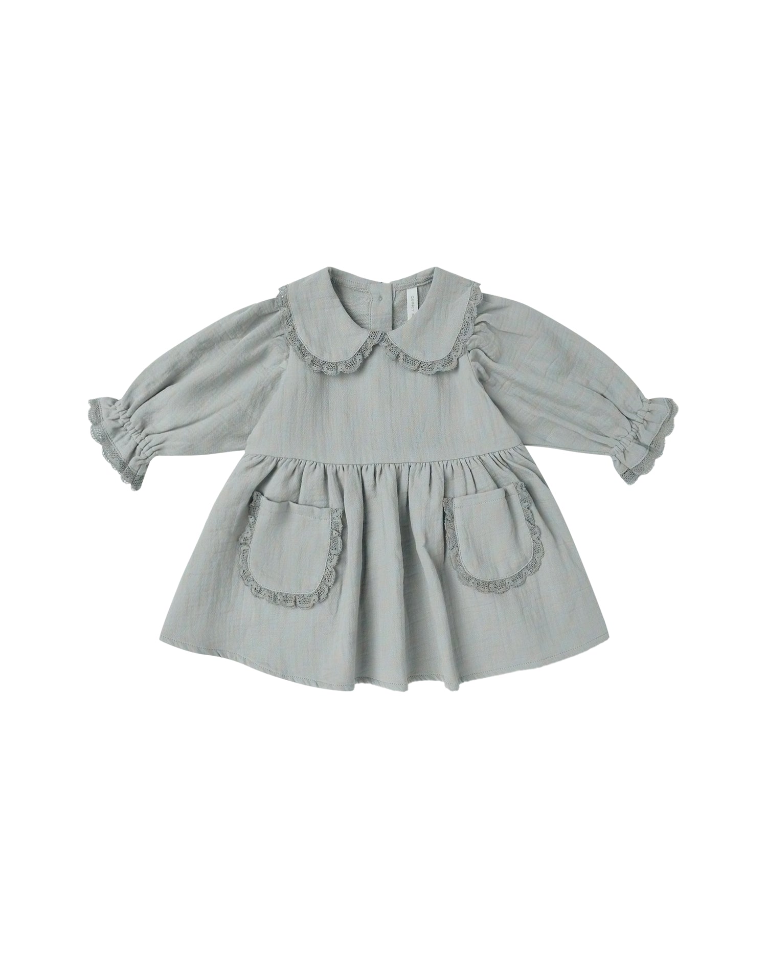 Quincy Mae Marisol Dress - Steel Blue