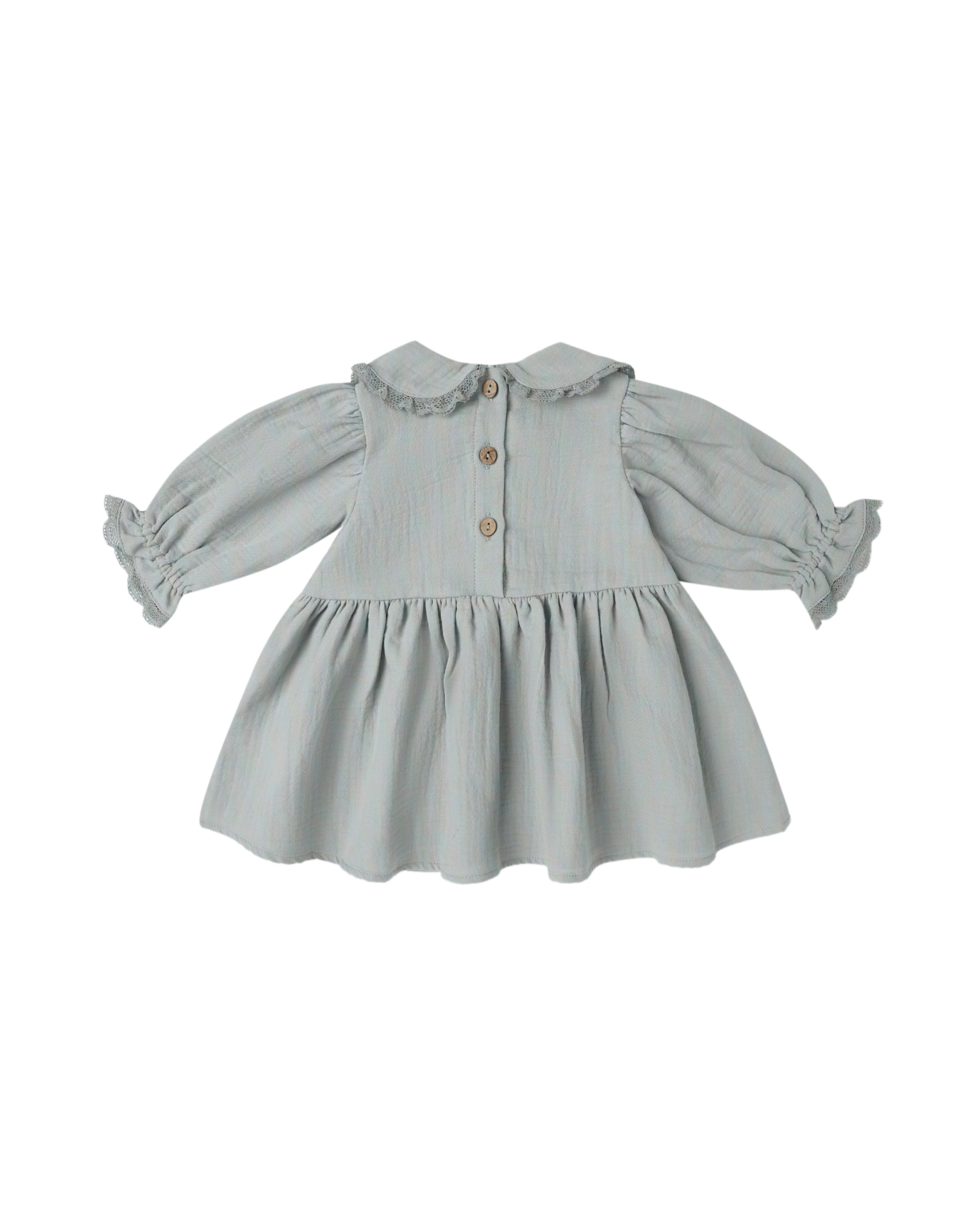 Quincy Mae Marisol Dress - Steel Blue