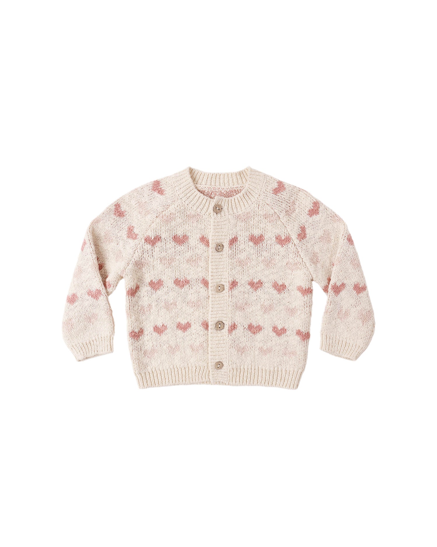 Quincy Mae Knit Cardigan - Hearts