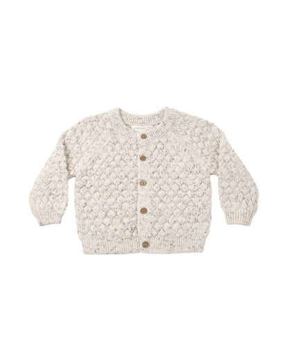 Quincy Mae Bubble Knit Cardigan - Natural Confetti