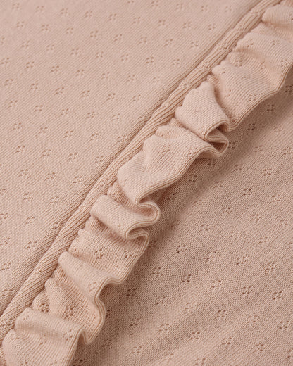 Quincy Mae Ruffle Jumpsuit - Melon