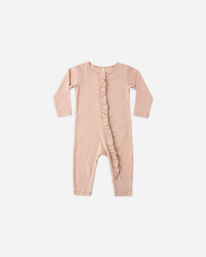 Quincy Mae Ruffle Jumpsuit - Melon