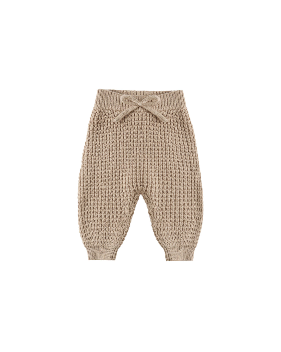 Quincy Mae Chunky Knit Pant - Heathered Latte