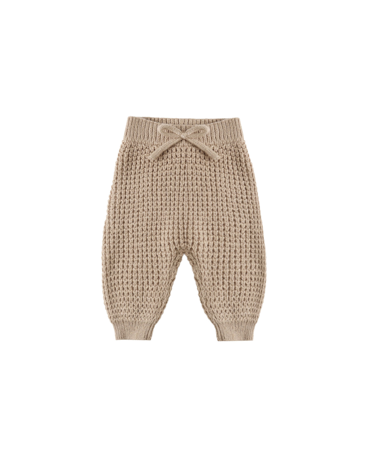 Quincy Mae Chunky Knit Pant - Heathered Latte