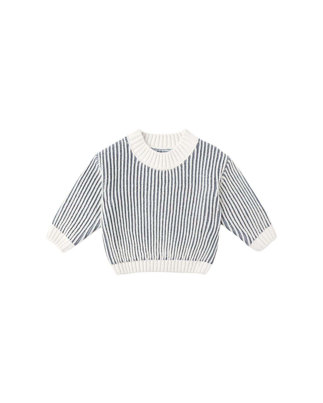 Quincy Mae Relaxed Knit Sweater - Ocean
