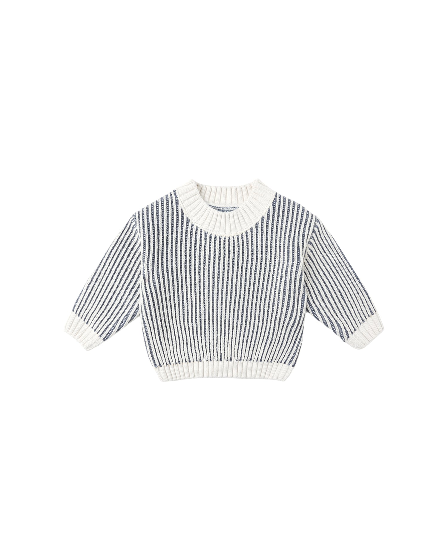 Quincy Mae Relaxed Knit Sweater - Ocean