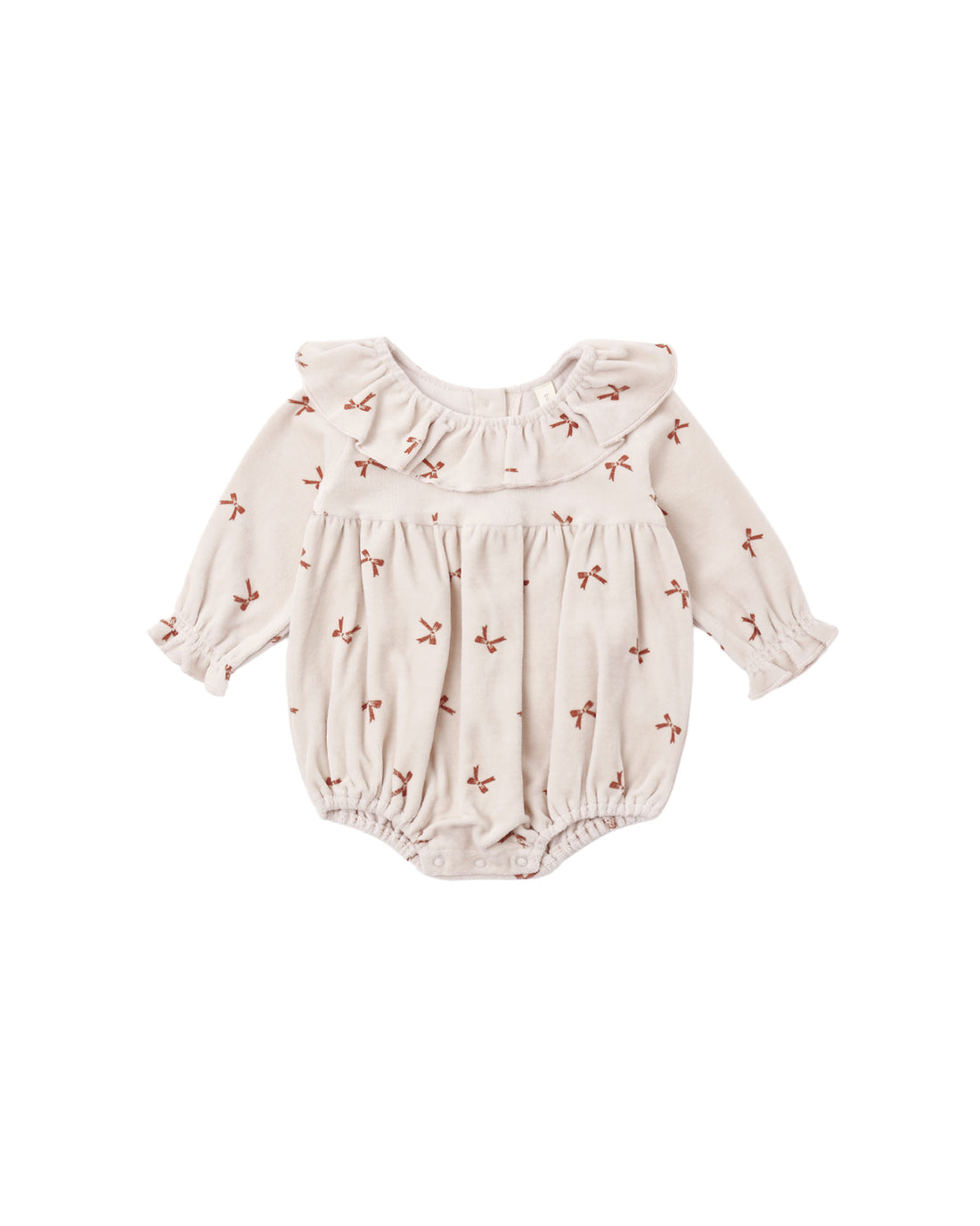 Quincy Mae Wendy Romper - Red Bows
