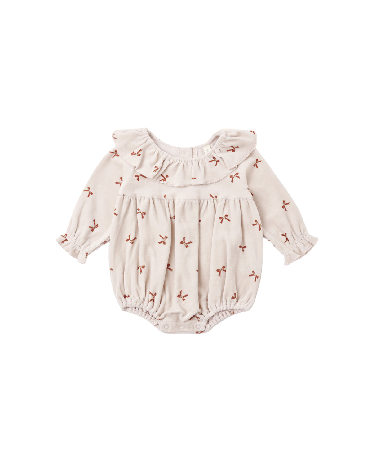 Quincy Mae Wendy Romper - Red Bows