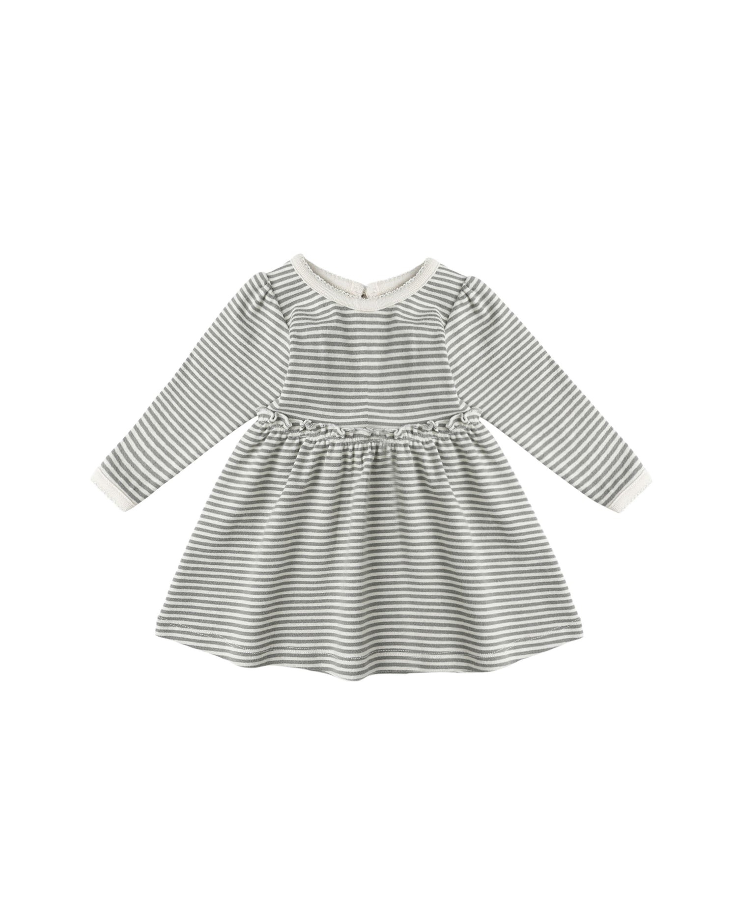 Quincy Mae Alda Dress - Forest Stripe