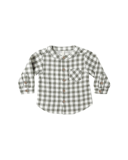 Quincy Mae Milo Shirt - Forest Check