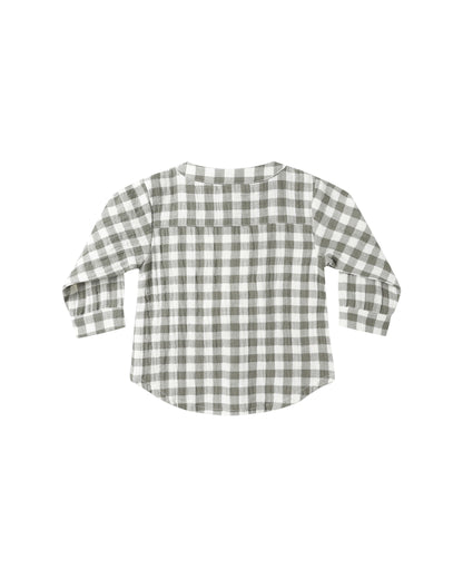 Quincy Mae Milo Shirt - Forest Check