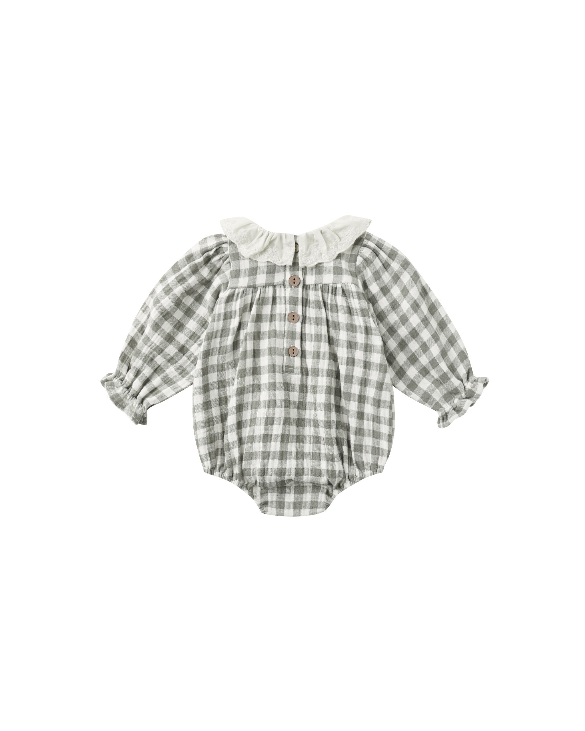 Quincy Mae Callie Romper - Forest Check