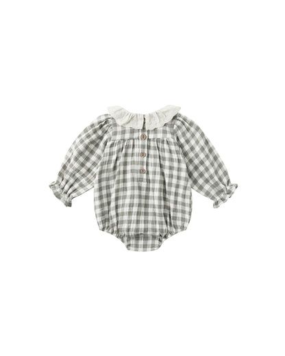 Quincy Mae Callie Romper - Forest Check