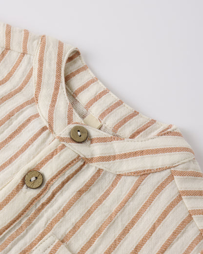 Quincy Mae Jaxson Shirt - Vintage Stripe