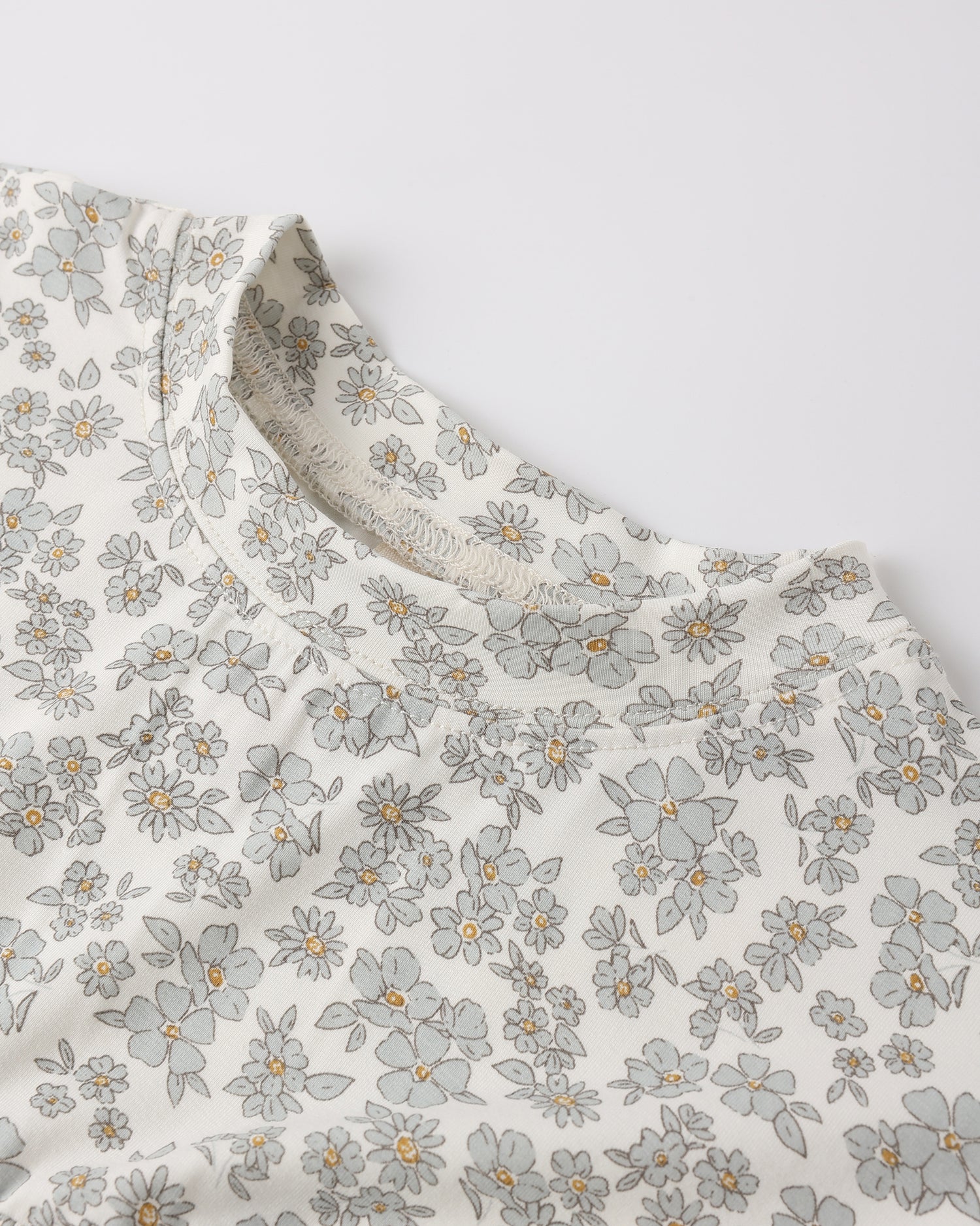 Quincy Mae Bamboo Babydoll Dress - Blue Floral