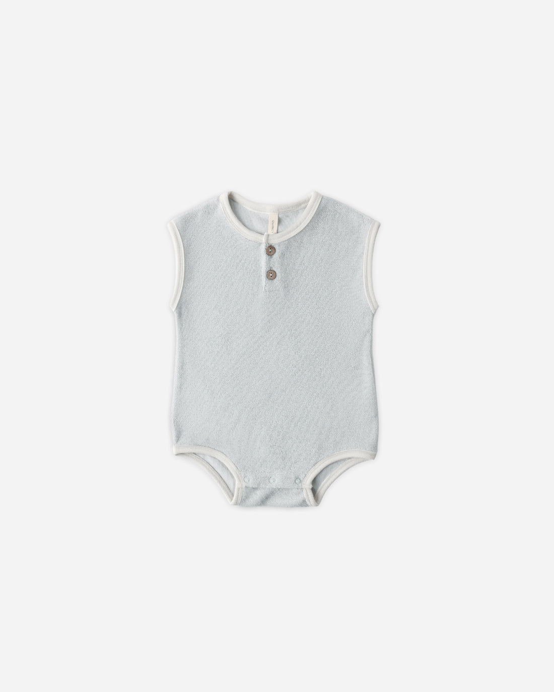 Quincy Mae Terry Cloth Romper - Sky