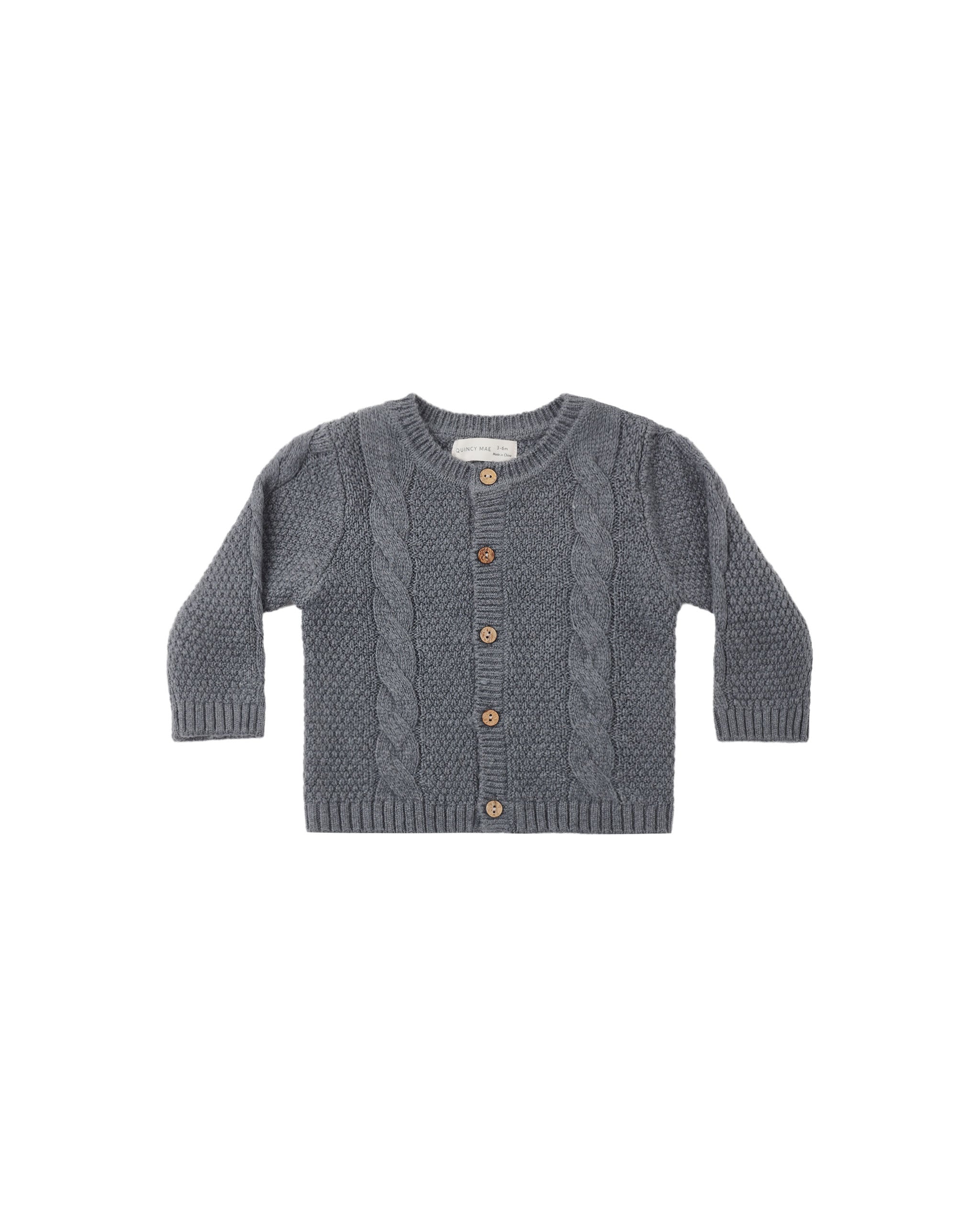 Quincy Mae Knit Cardigan - Midnight