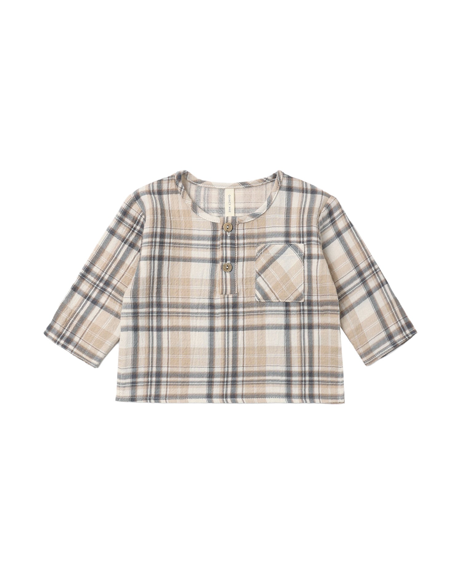Quincy Mae Rory Shirt - Fall Plaid