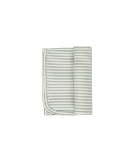 Quincy Mae Swaddle - Sage Stripe