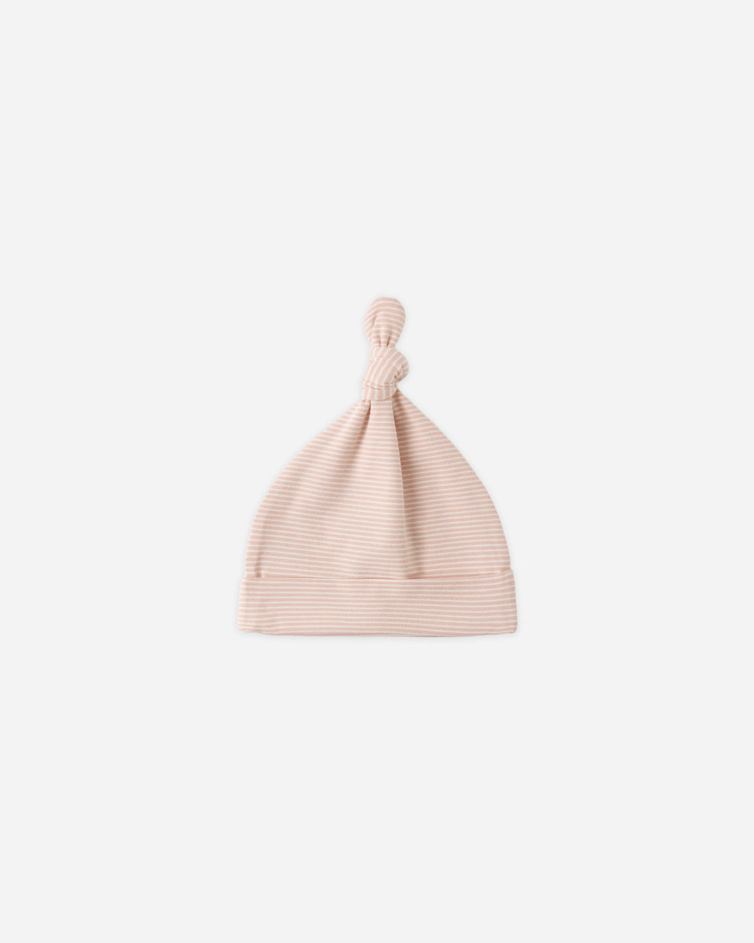 Quincy Mae Knotted Baby Hat - Melon Micro Stripe