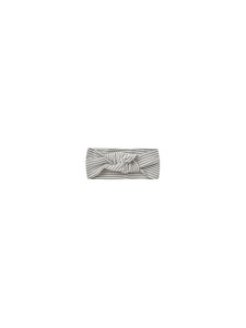 Quincy Mae Ribbed Knotted Headband - Lagoon Micro Stripe