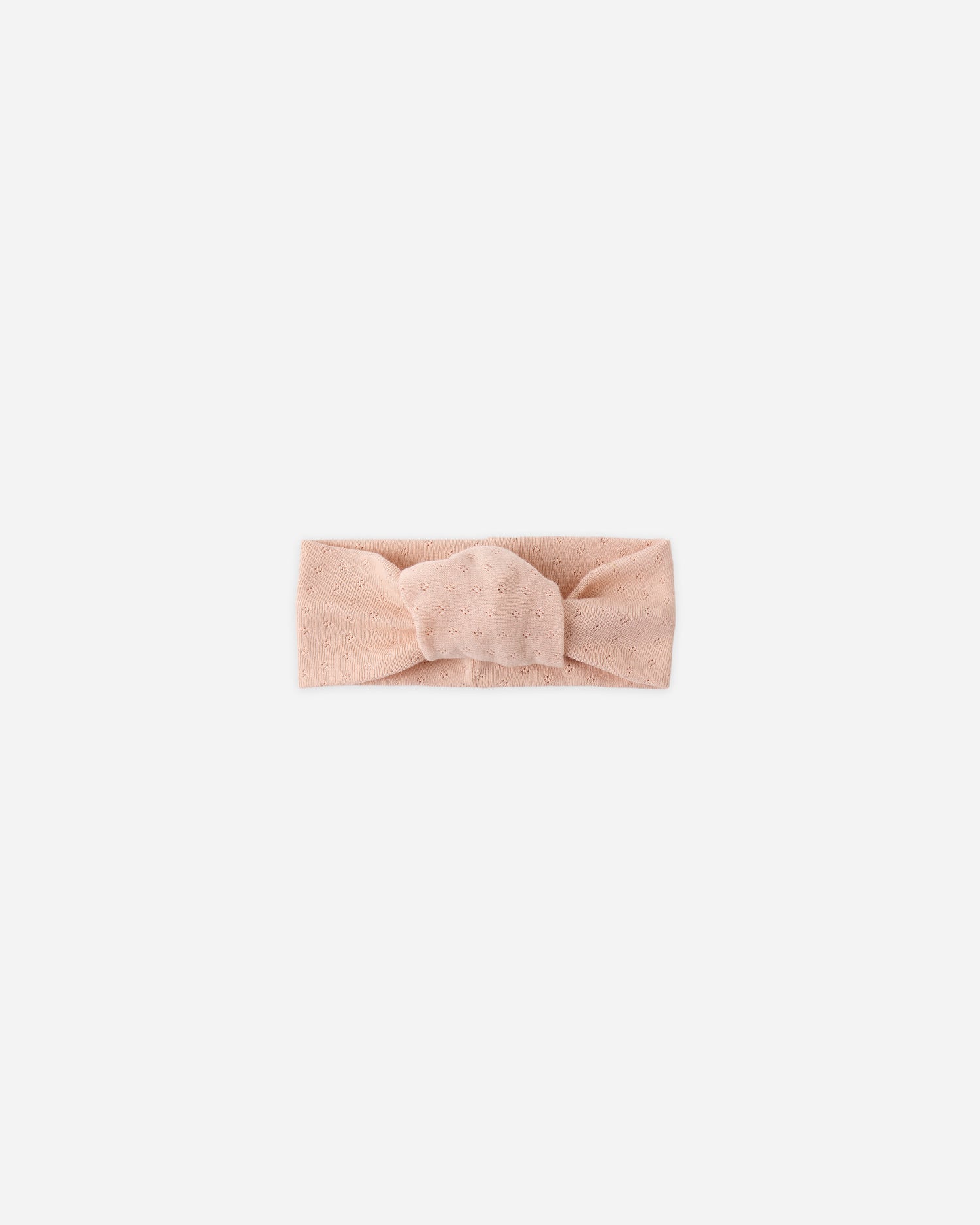 Quincy Mae Pointelle Knotted Headband - Melon