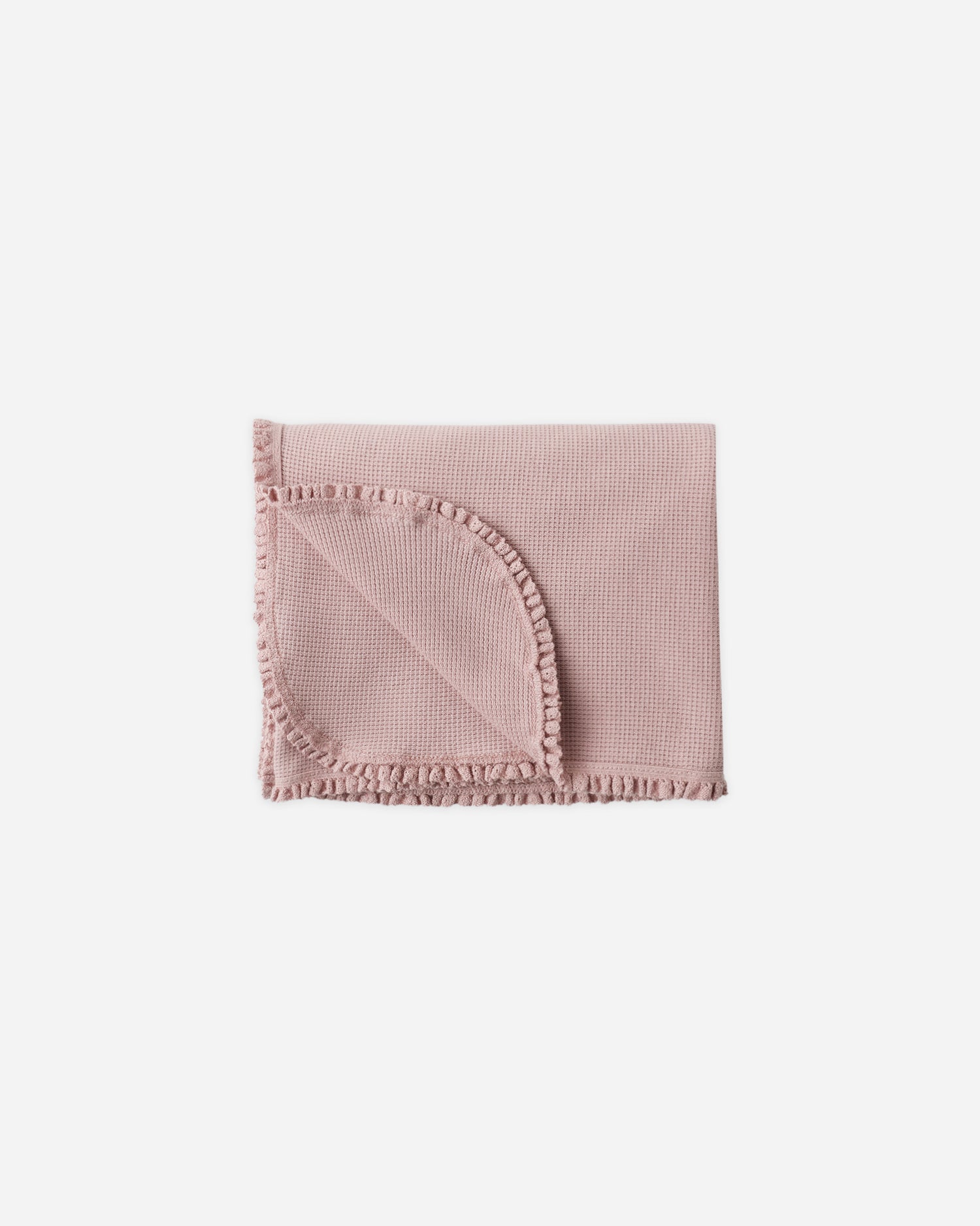Quincy Mae Waffle Baby Blanket - Mauve