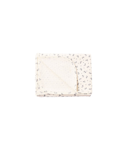 Quincy Mae Pointelle Baby Blanket - Blue Ditsy