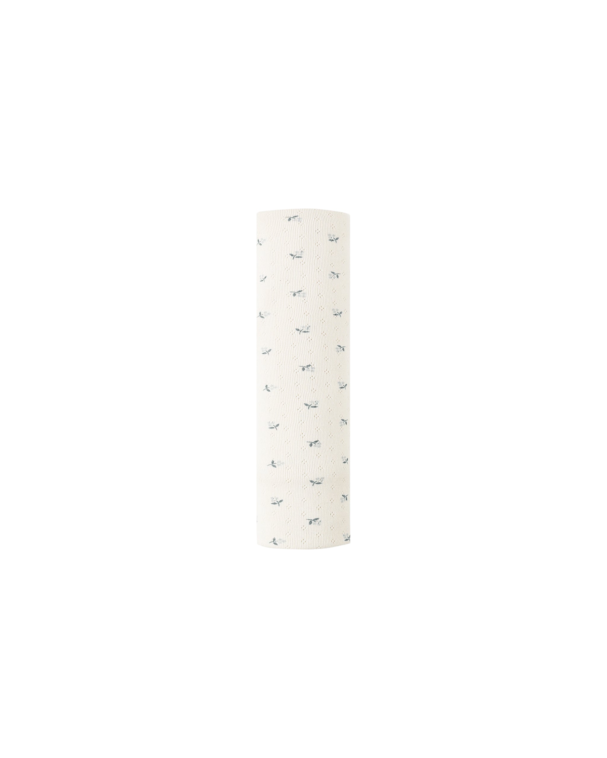 Quincy Mae Pointelle Baby Blanket - Blue  Ditsy
