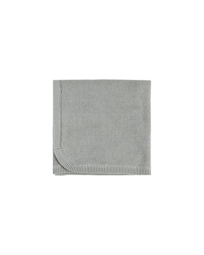 Quincy Mae Knit Baby Blanket - Dusty Blue