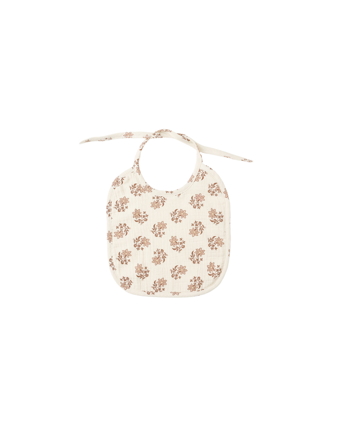 Quincy Mae Woven Tie Bib - Daylily