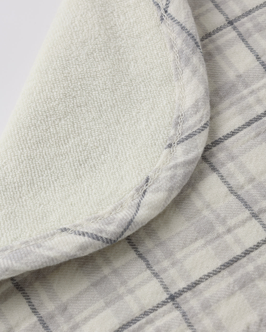 Quincy Mae Woven Tie Bib - Blue Plaid