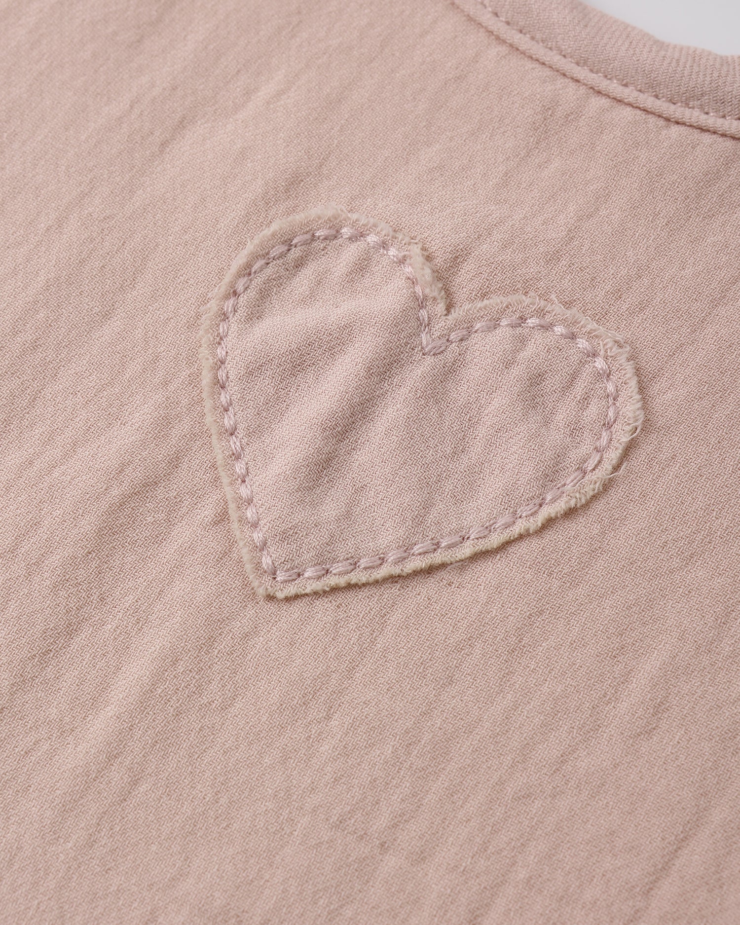 Quincy Mae Woven Tie Bib - Blush